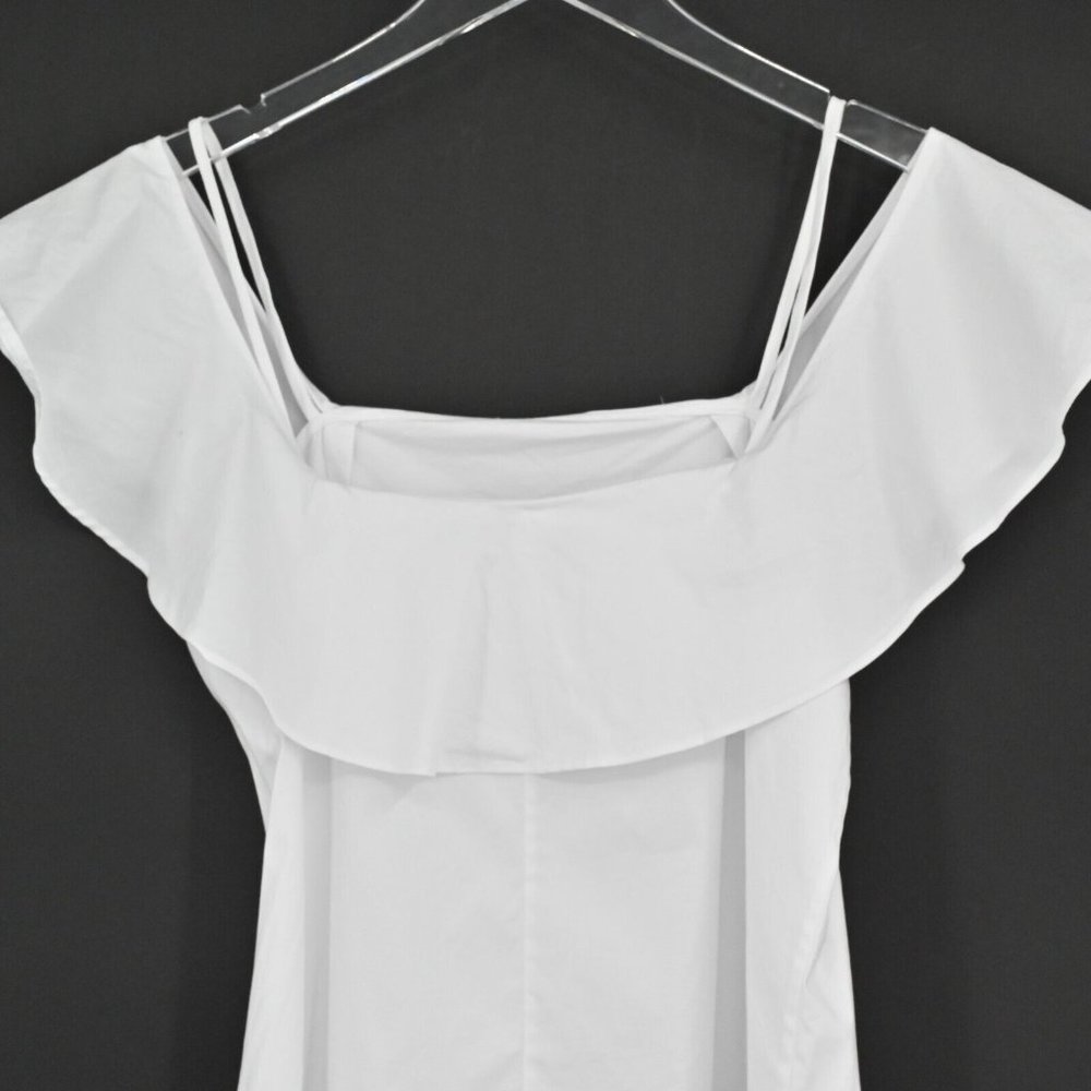 Theory White Ruffle Cami Top - Picture 6 of 9